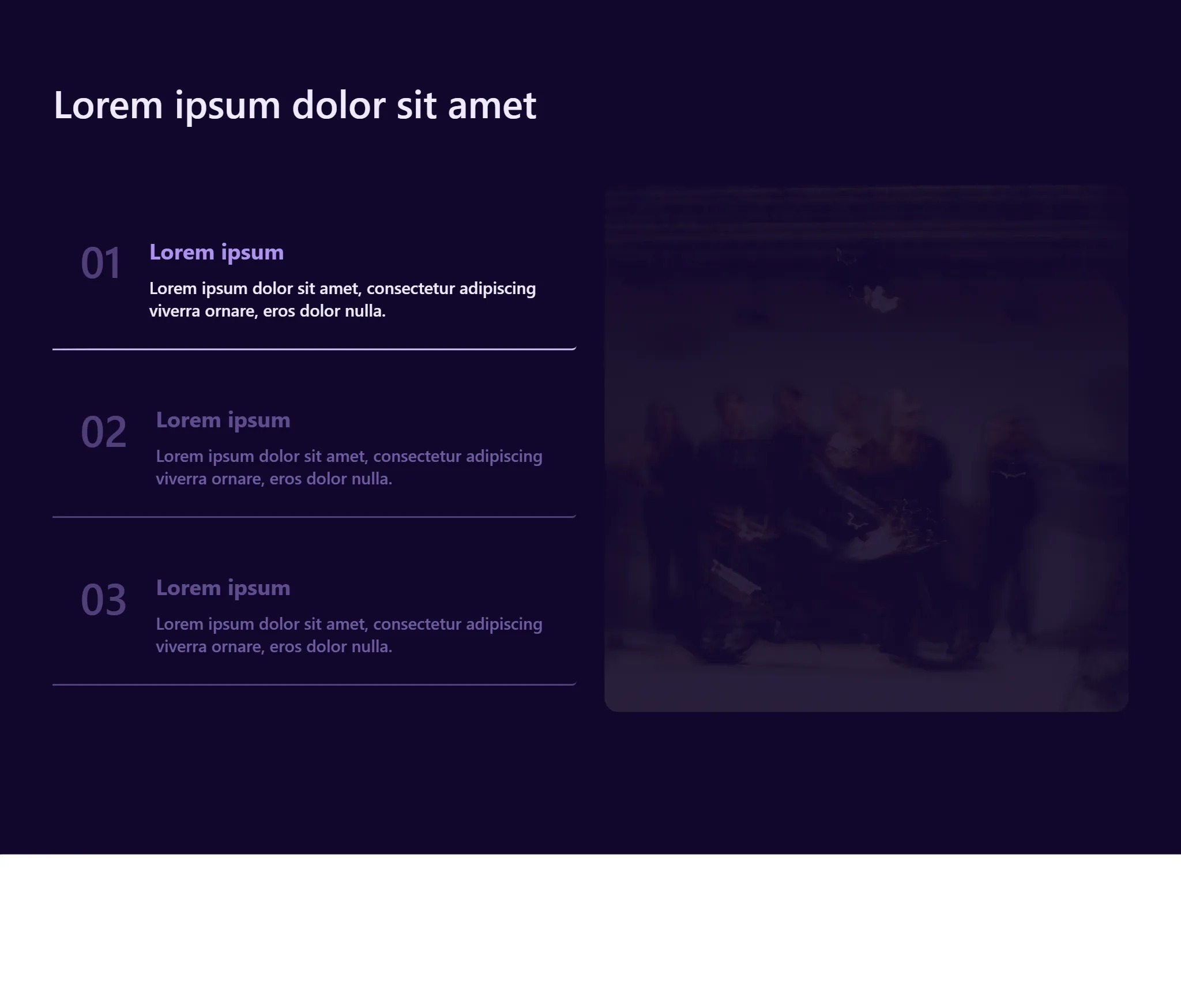 Abstract text and blurred people on dark background